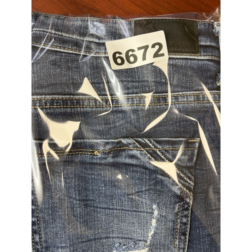 BKE Black Jeans Womens 30x27 Ankle Skinny Distressed Medium Wash Stretch Denim - Picture 10 of 10